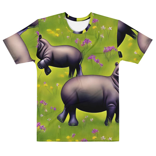 Men's Crew Neck T-Shirt - Verdant Safari