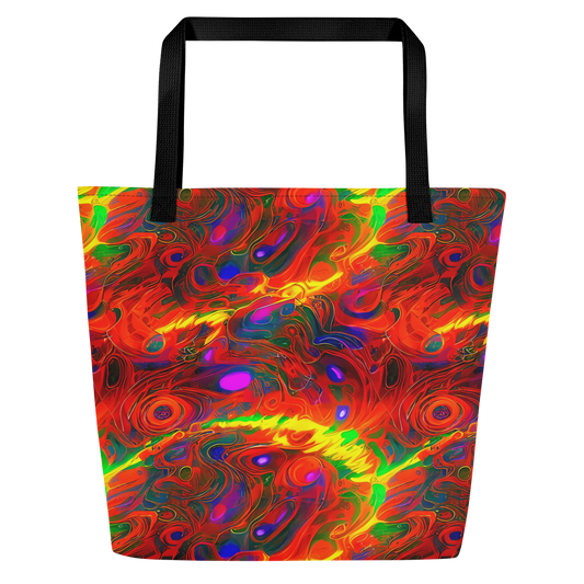 Large Tote Bag w/ Pocket - Blampied Blaze