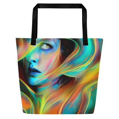 Large Tote Bag w/ Pocket - Dreamweaver Fusion