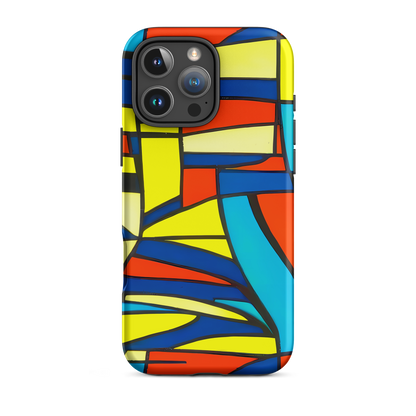 Tough Case for iPhone® - Neon Fractals
