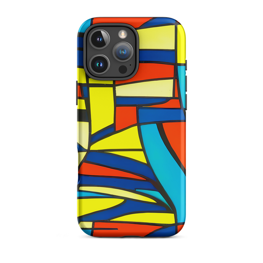 Tough Case for iPhone® - Neon Fractals