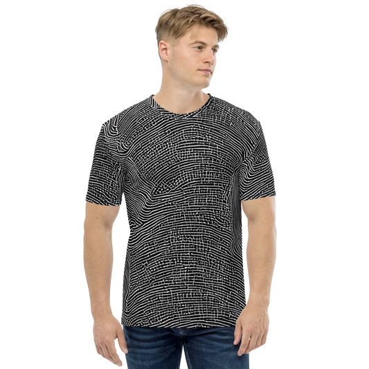 Men's Crew Neck T-Shirt - Zenith Stripes