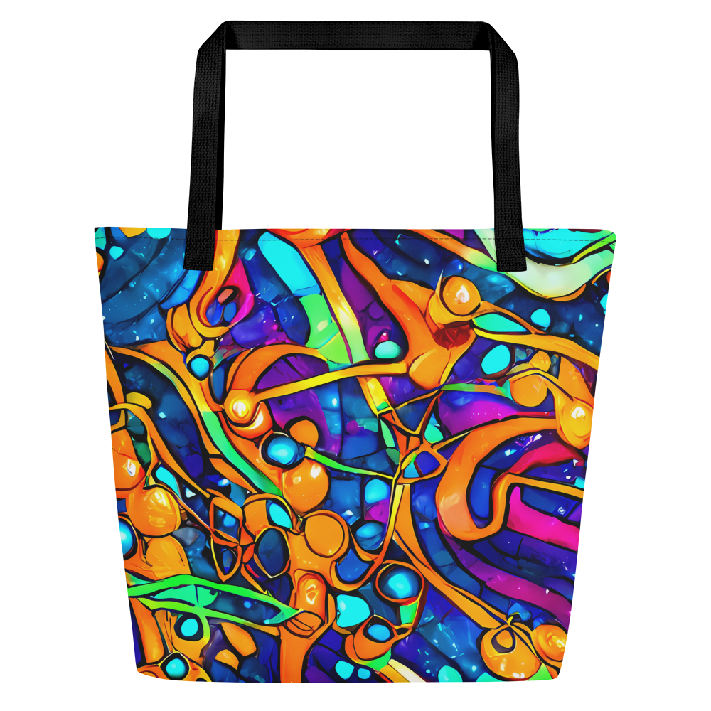 Large Tote Bag w/ Pocket - Iridescent Nebula