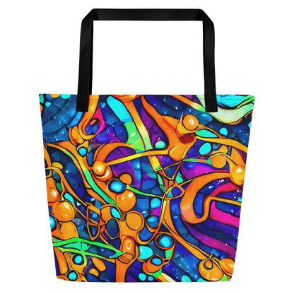 Large Tote Bag w/ Pocket - Iridescent Nebula