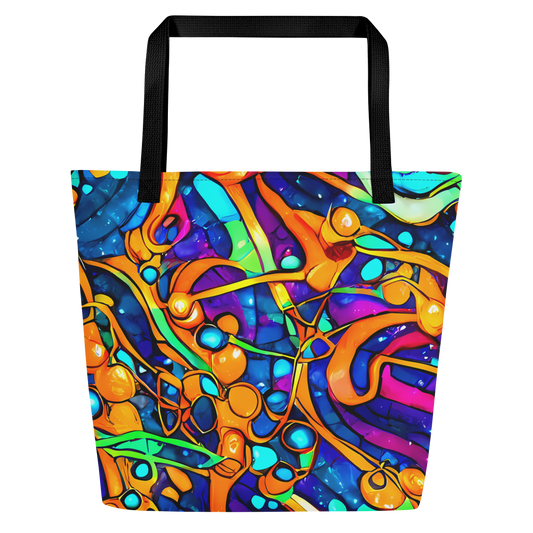 Large Tote Bag w/ Pocket - Iridescent Nebula