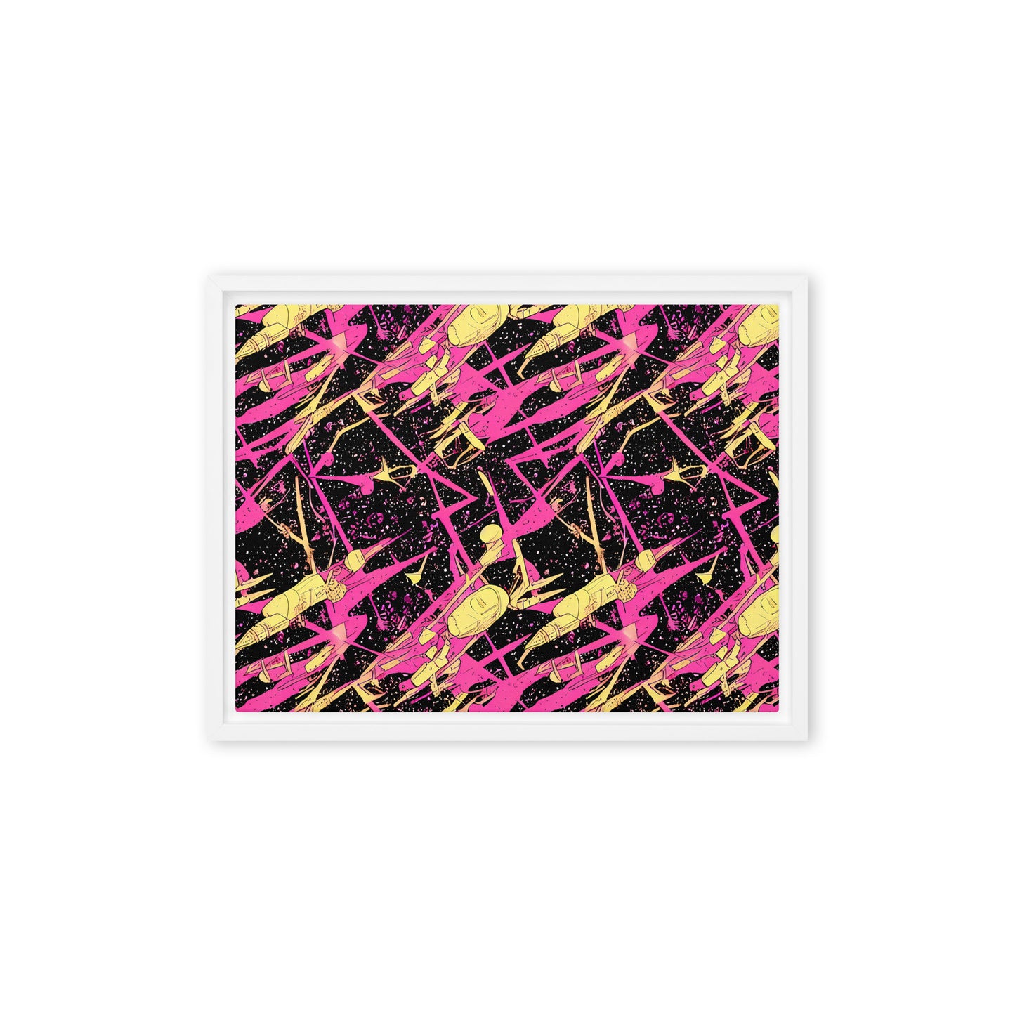 Framed Canvas - Galaxy Graffiti