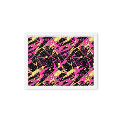 Framed Canvas - Galaxy Graffiti