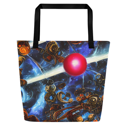 Large Tote Bag w/ Pocket - Pimenov's Cosmos