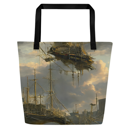 Large Tote Bag w/ Pocket - Ethereal Armada