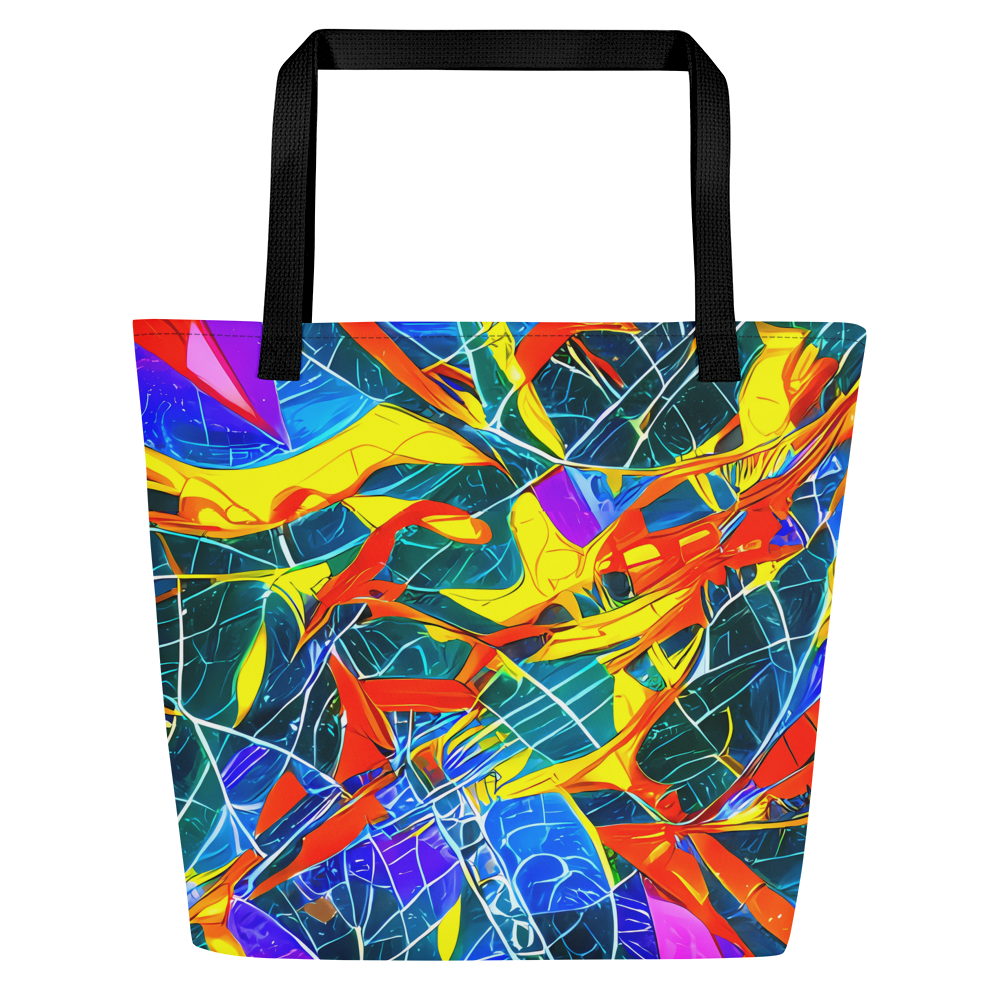 Large Tote Bag w/ Pocket - Arkhipov Waves