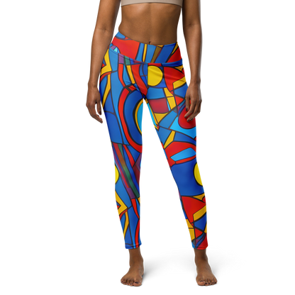 Yoga Leggings - Mondrian Maze