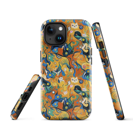 Tough Case for iPhone® - Whimsical Feline Dance