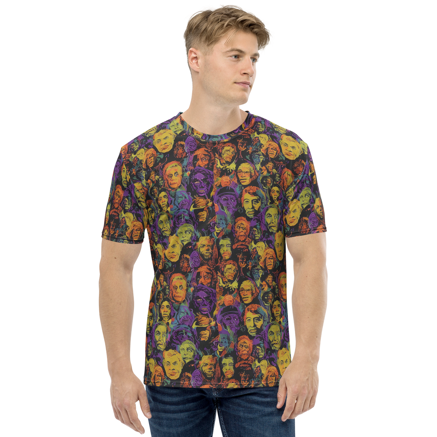 Men's Crew Neck T-Shirt - Kaleidoscopic Spirits