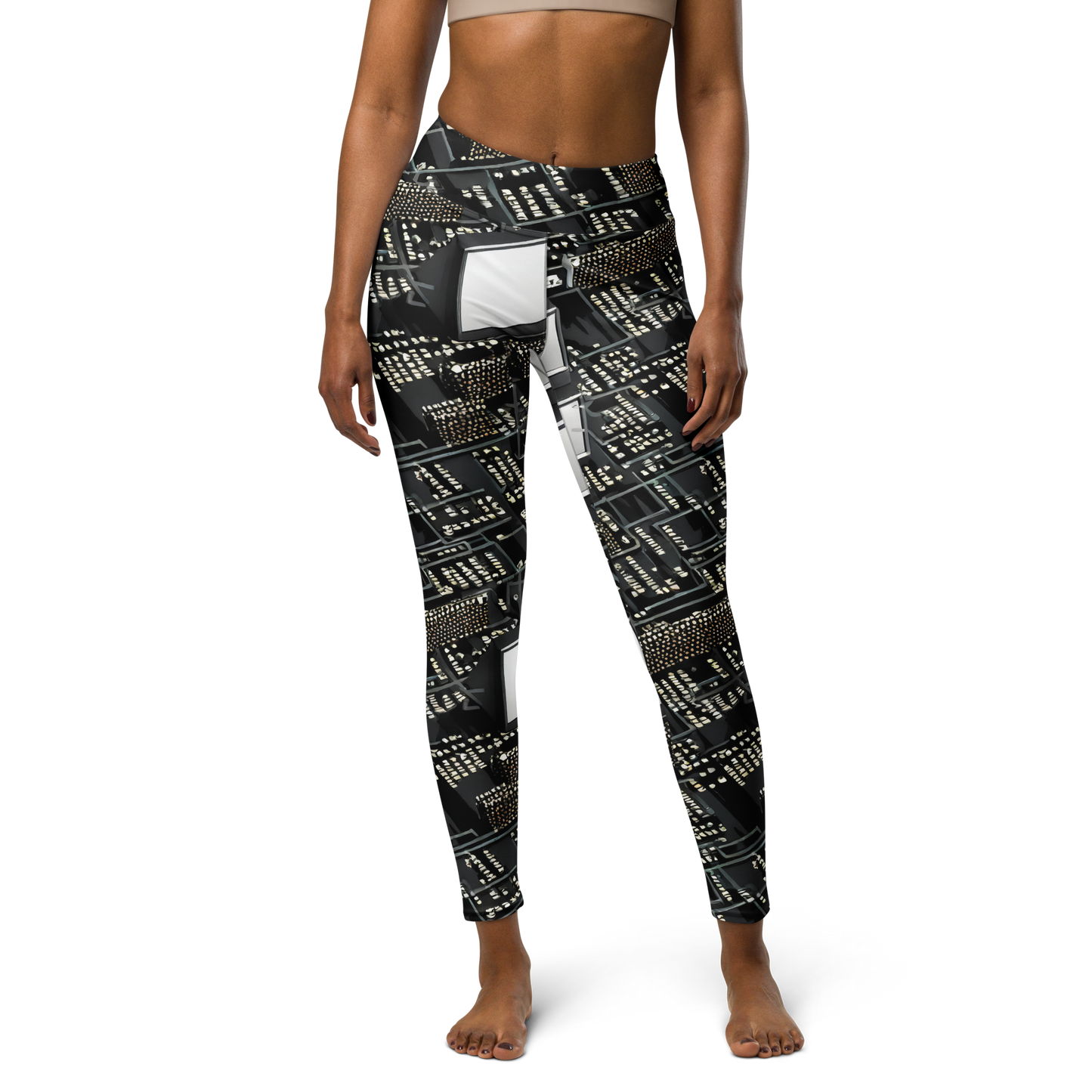 Yoga Leggings - Electro Essence