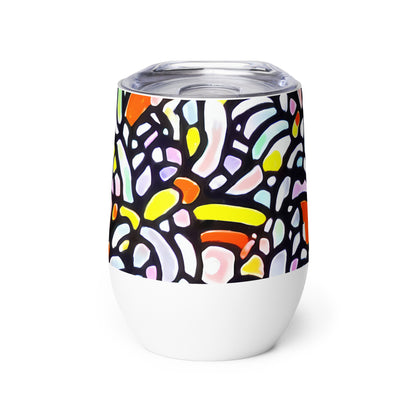 Wine Tumbler - Cubist Carousel