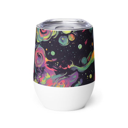 Wine Tumbler - Psychedelic Drift