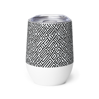 Wine Tumbler - Fashionable, Psychedelic Deep Space, Howard Butterworth, Francois Bocion