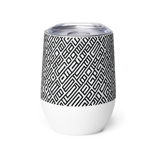 Wine Tumbler - Fashionable, Psychedelic Deep Space, Howard Butterworth, Francois Bocion