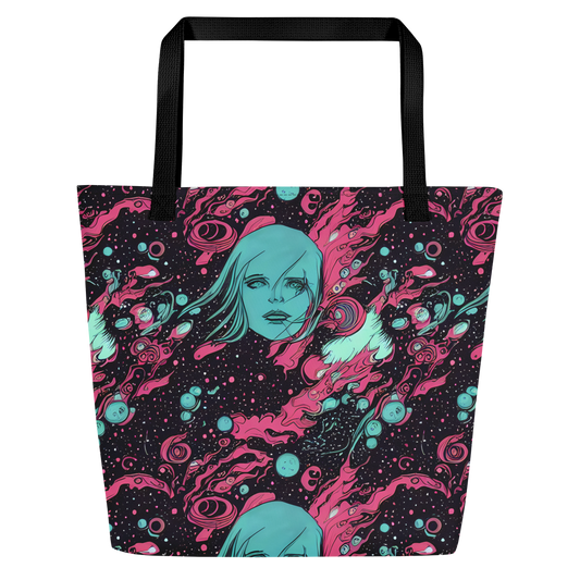 Large Tote Bag w/ Pocket - Spectral Dreamer