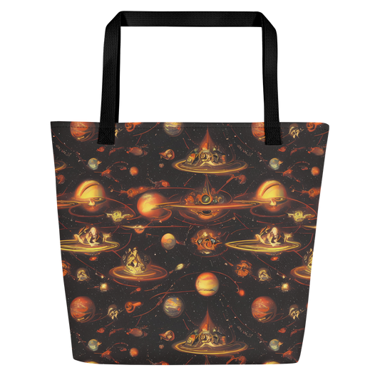 Large Tote Bag w/ Pocket - Murillo Vortex