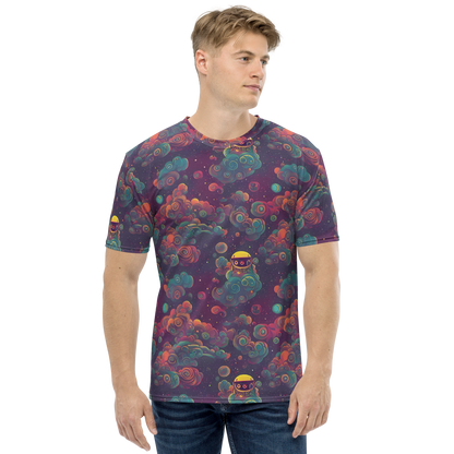 Men's Crew Neck T-Shirt - Nebula Dreamscape