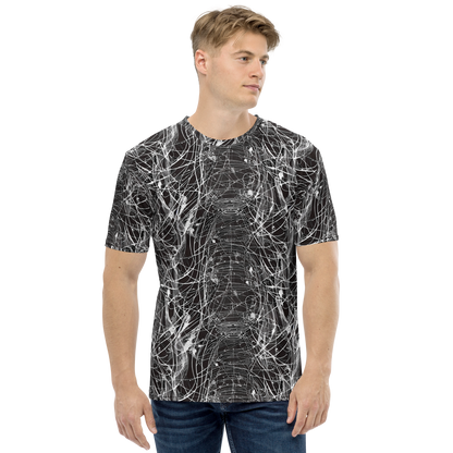 Men's Crew Neck T-Shirt - Cyber Lattice