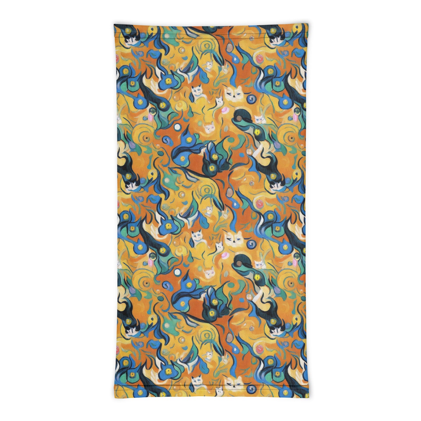 Neck Gaiter - Whimsical Feline Dance