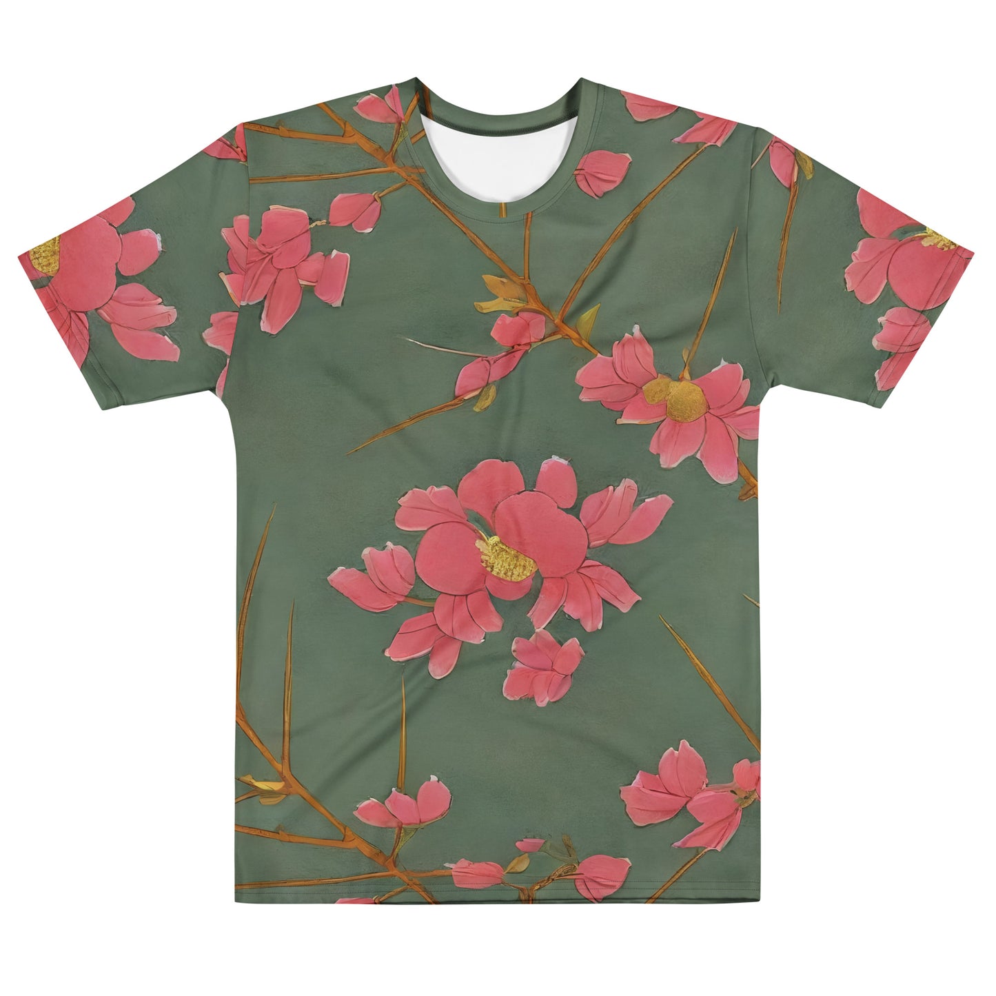 Men's Crew Neck T-Shirt - Petal Symphony