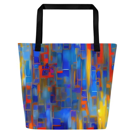 Large Tote Bag w/ Pocket - Neoplastique Flow