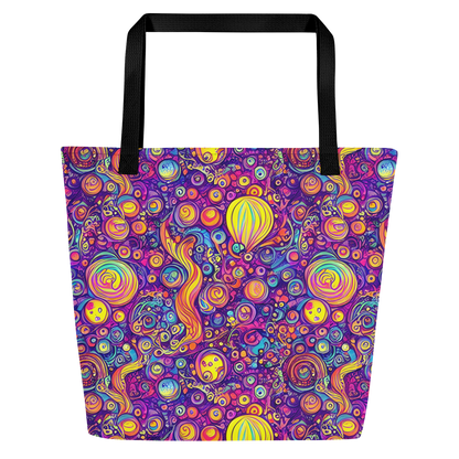 Large Tote Bag w/ Pocket - Festival of Whimsy