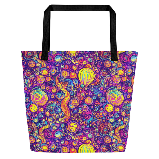 Large Tote Bag w/ Pocket - Festival of Whimsy