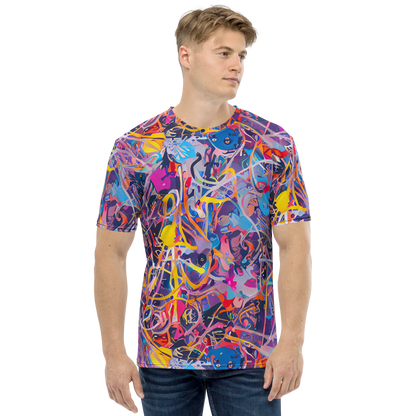 Men's Crew Neck T-Shirt - Vibrant Fusion