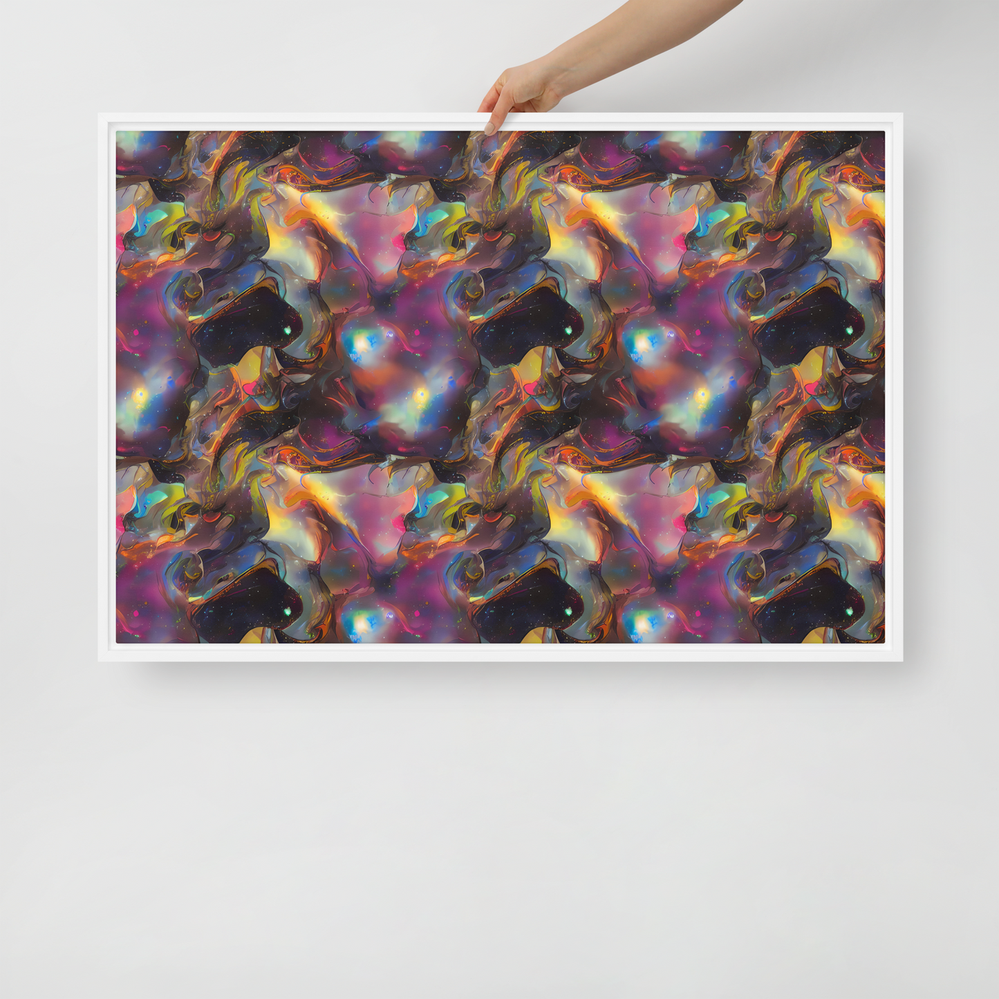 Framed Canvas - Cosmic Fusion