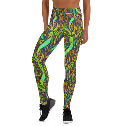 Yoga Leggings - Cosmic Garden