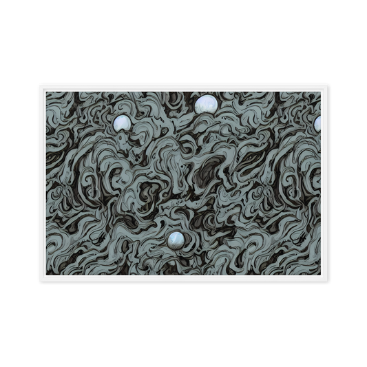 Framed Canvas - Caruso Swirl