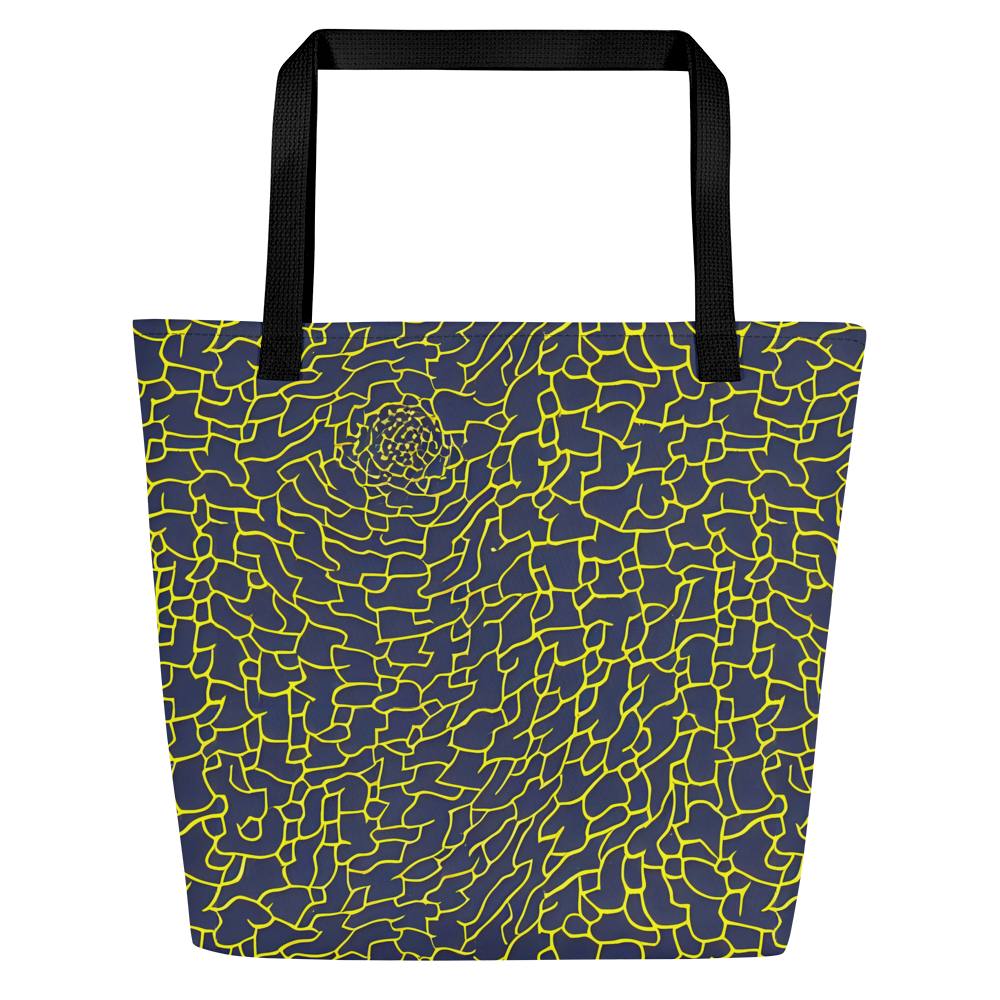 Large Tote Bag w/ Pocket - Nightshade Maze