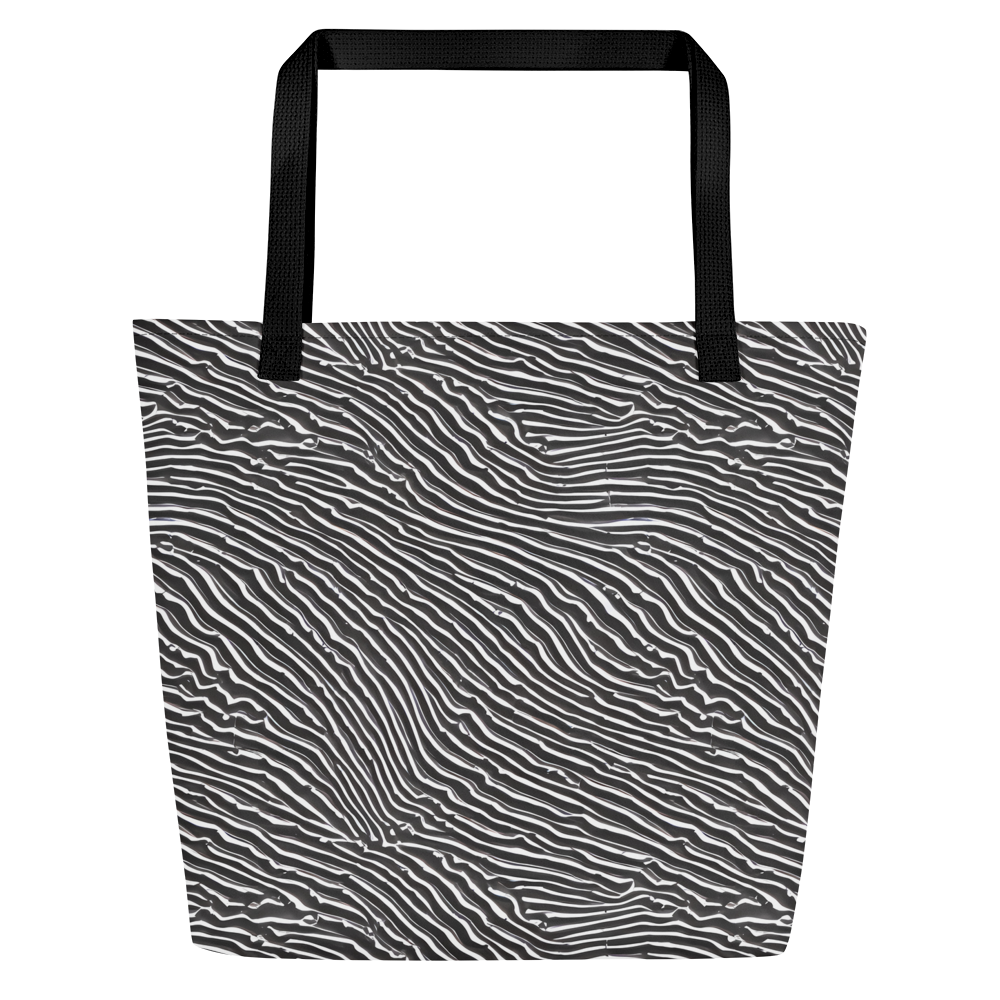 Large Tote Bag w/ Pocket - Hypnotic Waves