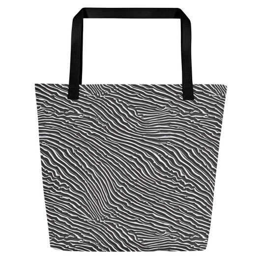 Large Tote Bag w/ Pocket - Hypnotic Waves