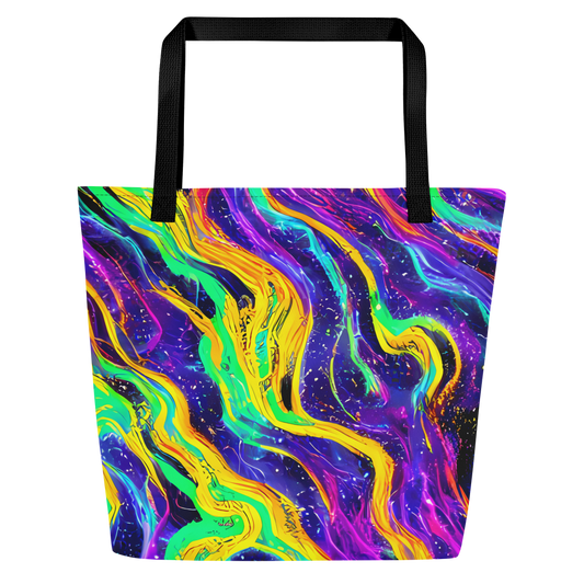 Large Tote Bag w/ Pocket - Jackson Swirl