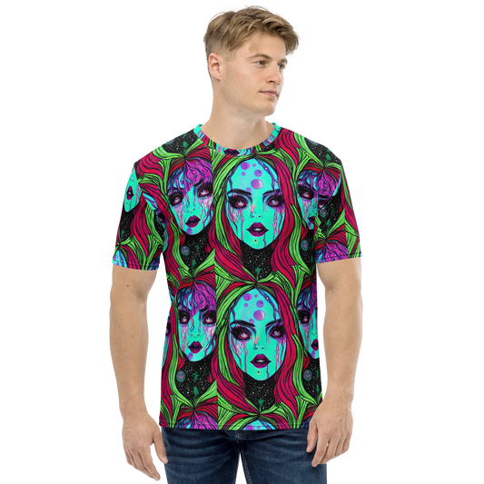 Men's Crew Neck T-Shirt - Luminous Nightfall