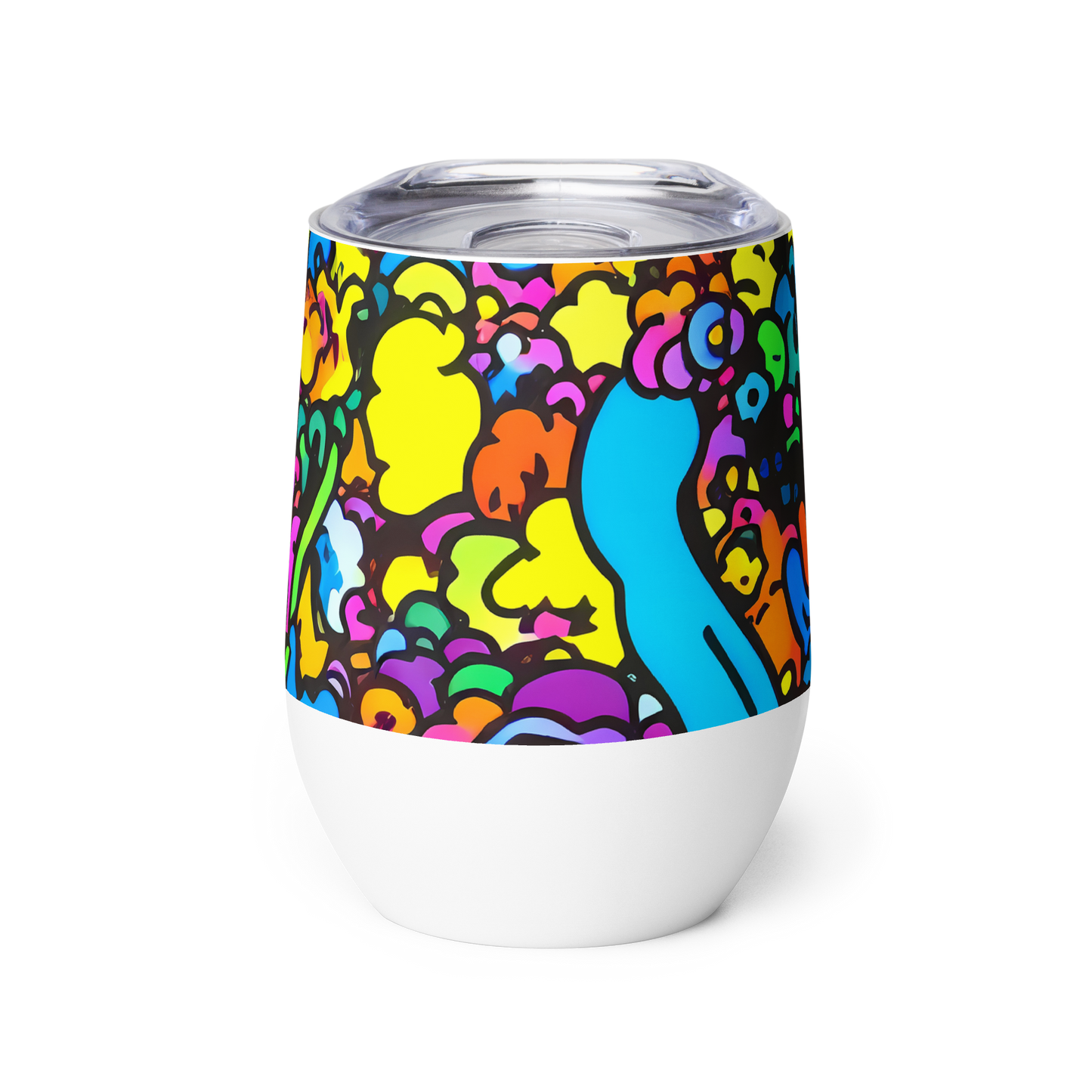 Wine Tumbler - Kaleidoscope Garden