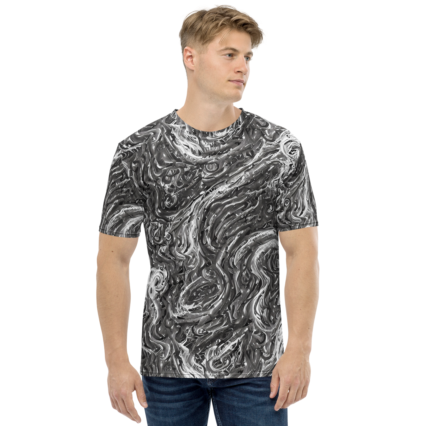 Men's Crew Neck T-Shirt - Nebulous Night