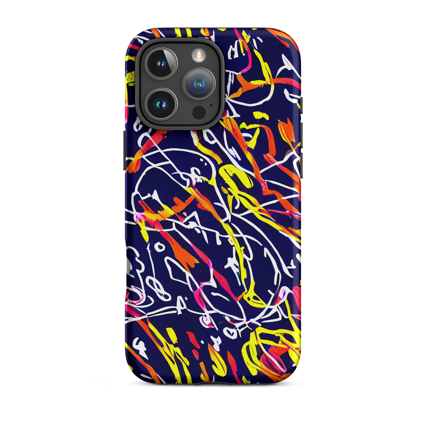 Tough Case for iPhone® - Neon Currents