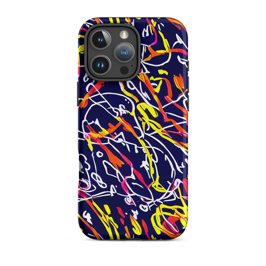 Tough Case for iPhone® - Neon Currents