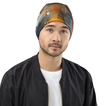 Beanie - Abstract Aqua
