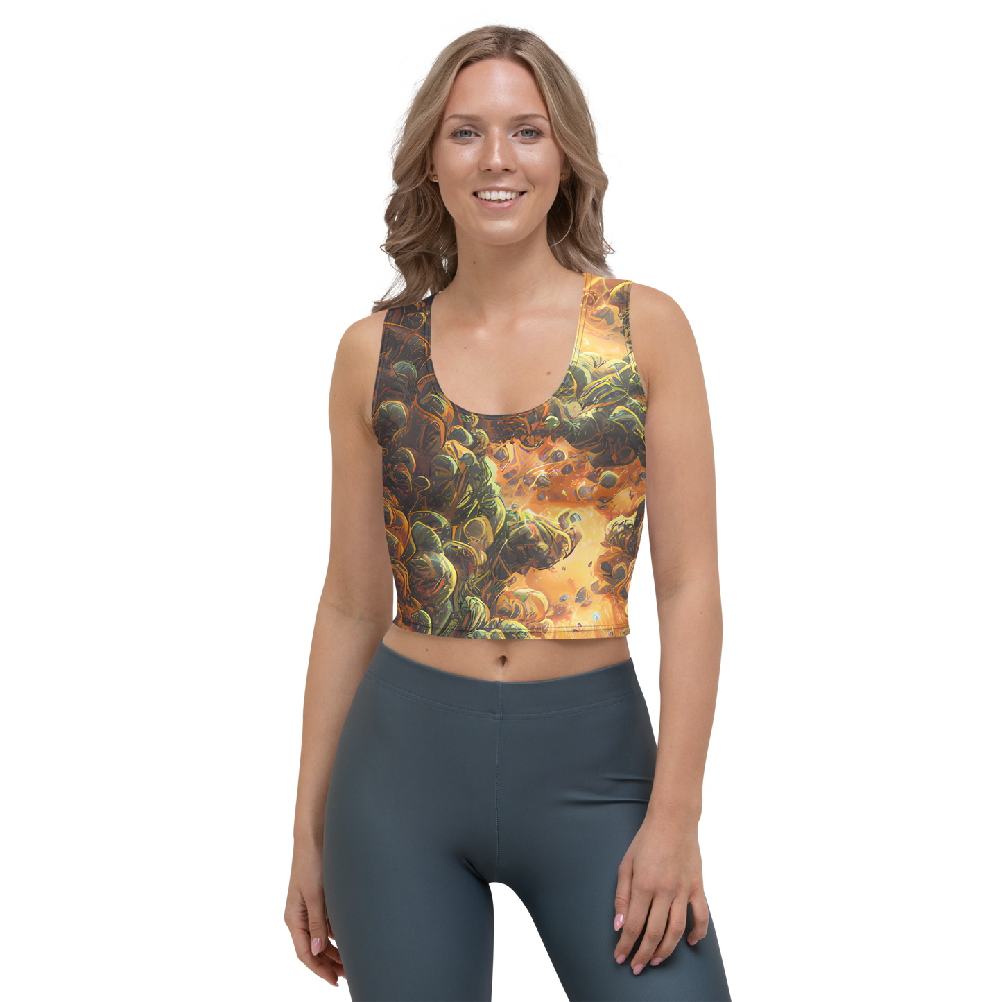 Crop Top - Volcanic Cascade