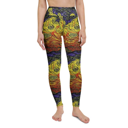 Yoga Leggings - Dancing Solar Flare