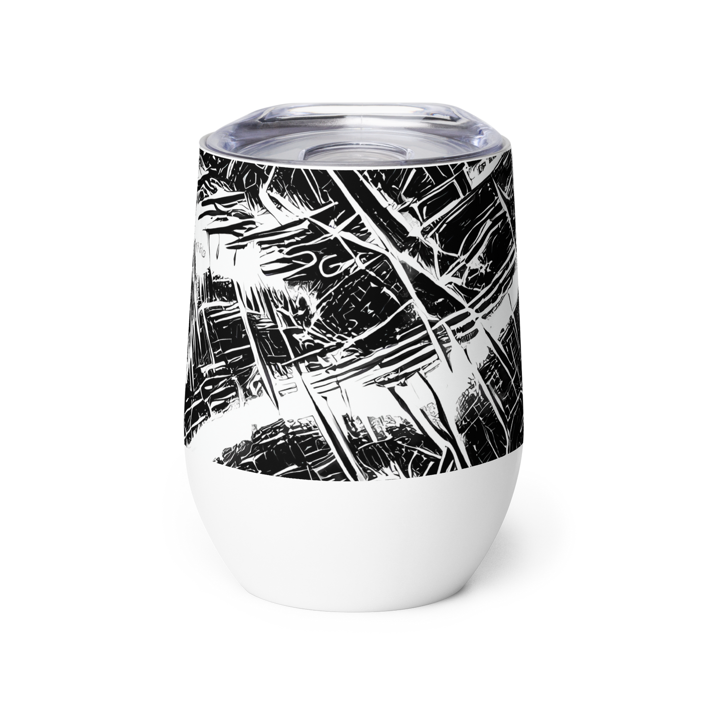 Wine Tumbler - Ferriss Fractals