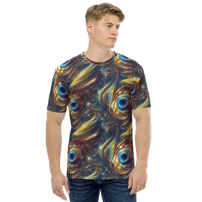 Men's Crew Neck T-Shirt - Celestial Vortex