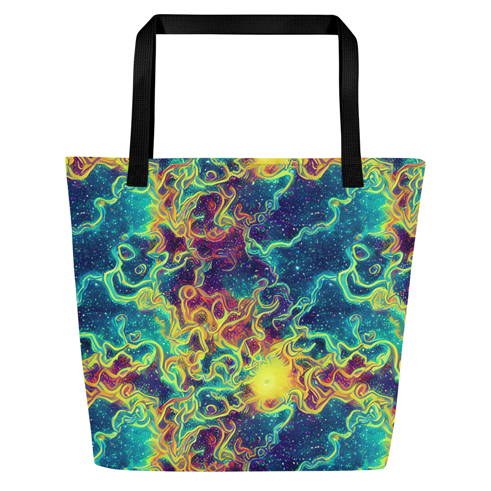 Large Tote Bag w/ Pocket - Echoed Pulses